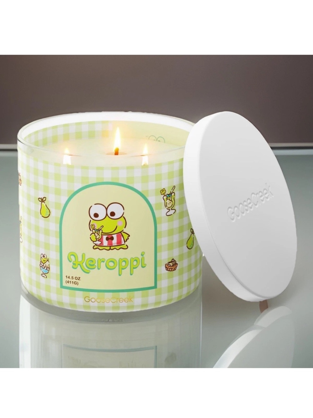 Goose Creek 3-Wick Candle- Hello Kitty Keroppi  (14.5 oz)